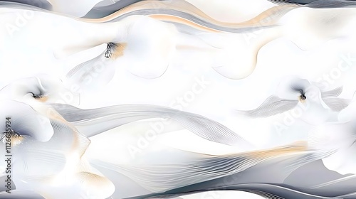 Serene Bloom,Whispers of Spring,Celestial Garden,Abstract Floral Design,Shimmering Petals