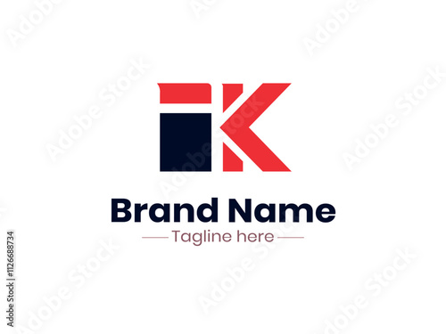 VK logo design design template