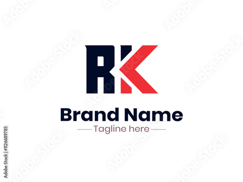 RK logo design template vector illustration, RK letter monogram Elegant logo