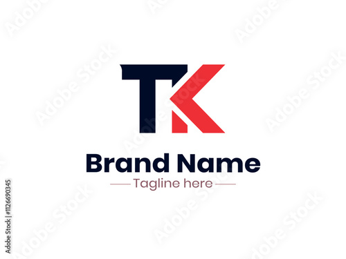 TK logo design template vector illustration, TK letter monogram Elegant logo