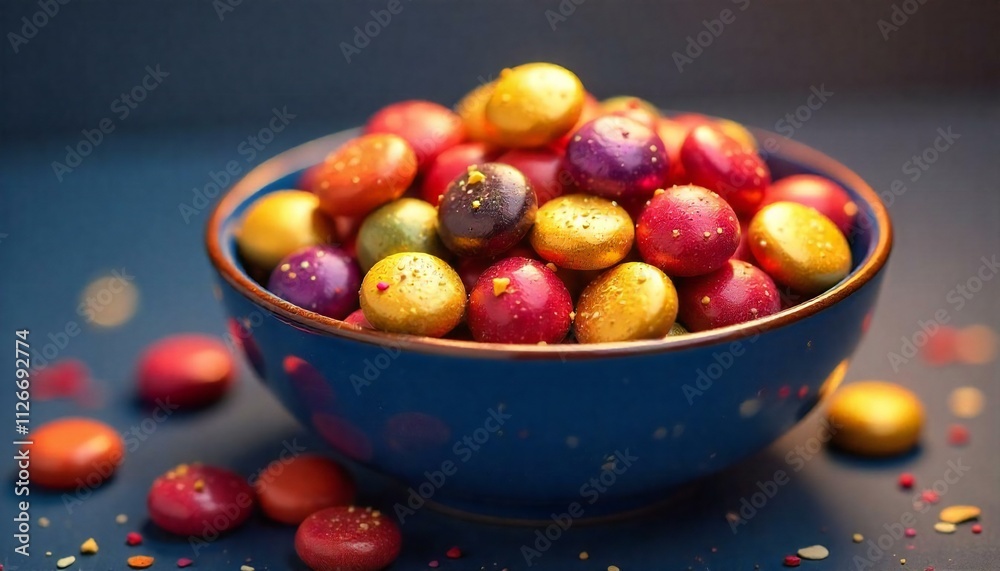 Festive Chocolate Gelt A Bowl of Shiny Coins Perfect for Hanukkah Celebrations Generated by AI Festive Chocolate Gelt A Bowl of Shiny Coins Perfect for Hanukkah Celebrations Generated by AI