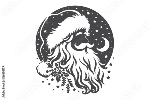 Christmas Clipart, Elegant Christmas Elements for Cricut and Silhouette, Festive Christmas Elements SVG Cut File
