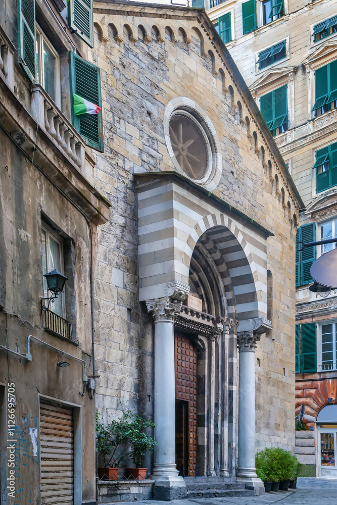 Fototapeta premium San Donato, Genoa, Italy