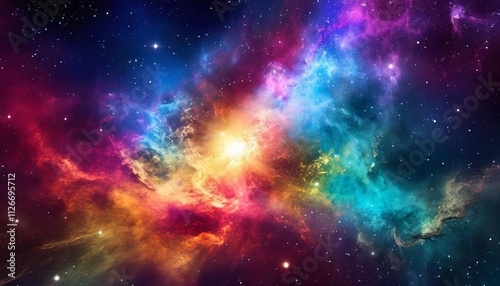 Wallpaper Mural Breathtaking Colorful Space Galaxy A Stunning Supernova Nebula Background Capturing the Beauty of Cosmic Phenomena and the Vibrant Colors of the Universe in Torontodigital.ca