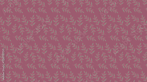 Background Seamless Pattern of Elegant Blossoms
