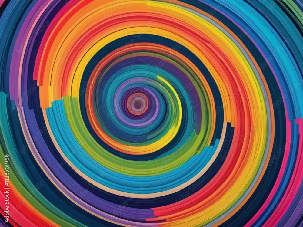 colorful concentric rings creating a dynamic flow colorful concentric rings creating a dynamic flow