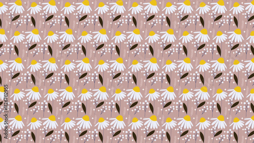 Background Creative Botanical Pattern for Aesthetic Interiors