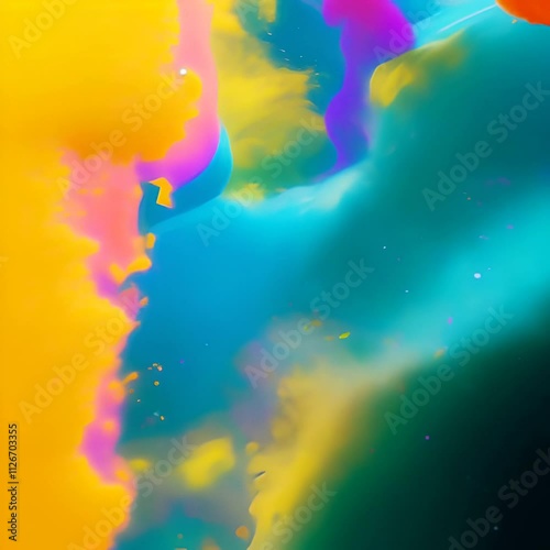 Animation of floating particles in a smooth, slow wave pattern, evoking a sense of peaceful breathing in sync with their rise and fall