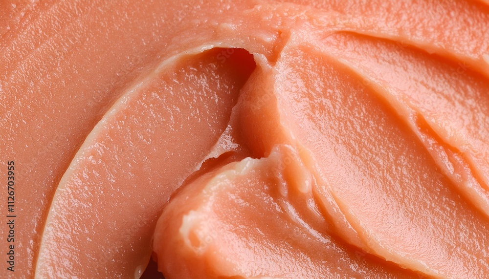 Luxurious Peach Fuzz Cosmetic Cream A Trendy MustHave for Radiant Skin CloseUp Detail of Cream Smear Showing Its Silky Texture and Rich Color for Flawless Complexion Luxurious Peach Fuzz Cosmetic Cream A Trendy MustHave for Radiant Skin CloseUp Detail of Cream Smear Showing Its Silky Texture and Rich Color for Flawless Complexion