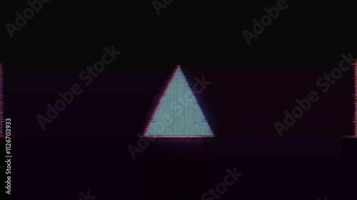 Retro Vibe Digital Glitch Animation, Energetic Analog Vintage Glitch Background