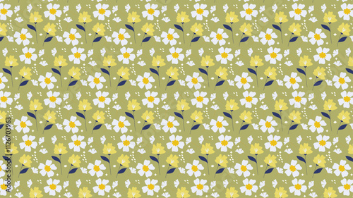 Background Floral Motifs with Elegant Aesthetic Style