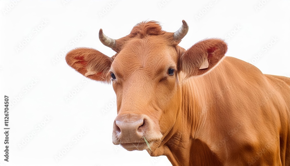 Isolated Cow on White Background A HighQuality Image of a Cow Perfect for Agricultural Themes, Farm Illustrations, and Animal Welfare Campaigns in Various Creative Projects Isolated Cow on White Background A HighQuality Image of a Cow Perfect for Agricultural Themes, Farm Illustrations, and Animal Welfare Campaigns in Various Creative Projects