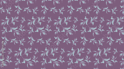 Background Floral Pattern Inspired by Minimalist Aesthetics