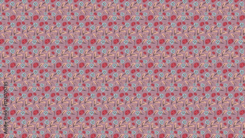 Background Romantic Floral Pattern with Vintage Vibes