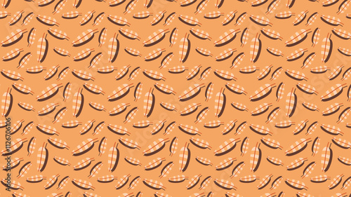 Background Chic Pattern with Cute Abstract Elements