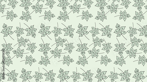 Background Creative Leaf Motifs for Contemporary Walls