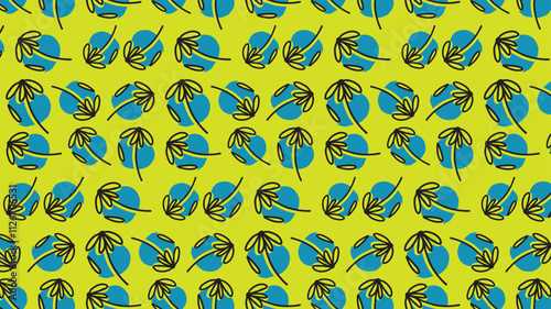 Background Seamless Floral Pattern for Modern Interiors