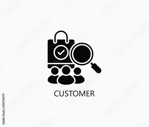 Customer Vector, Icon Or Logo Sign Symbol Illustration 
