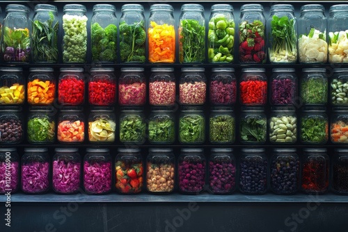 Wallpaper Mural Colorful Jars of Fresh Produce Torontodigital.ca