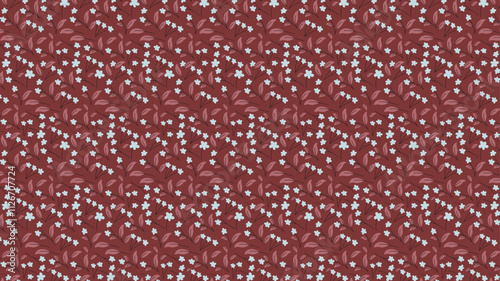Background Playful Floral Motifs with a Classic Feel.