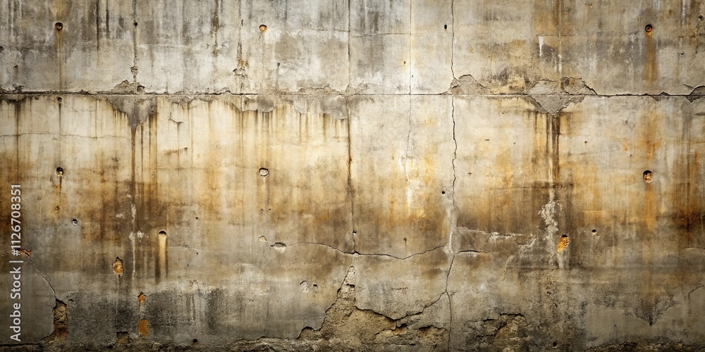 Fototapeta premium Aged Concrete Wall Texture Weathered, Cracked, and Patinaed Surface
