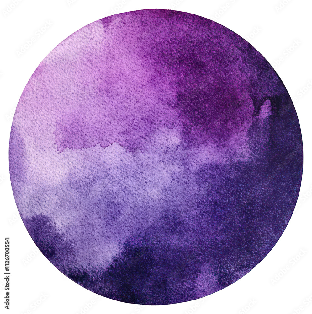 PNG An isolated purple watercolor splash in circle shape illustration background accessories. PNG An isolated purple watercolor splash in circle shape illustration background accessories.