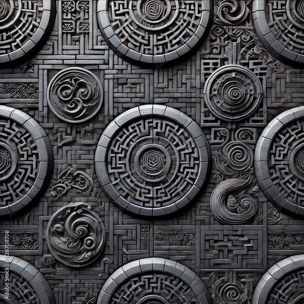 Obraz premium texture black brick wall 