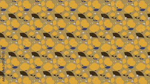Background Abstract Floral Elements for Stylish Spaces.