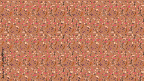 Background Beautiful Floral Pattern for Decorative Walls