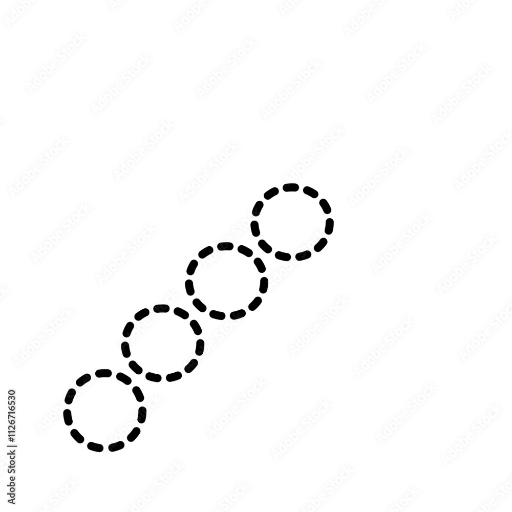 Circle Dotted Line Circle Dotted Line