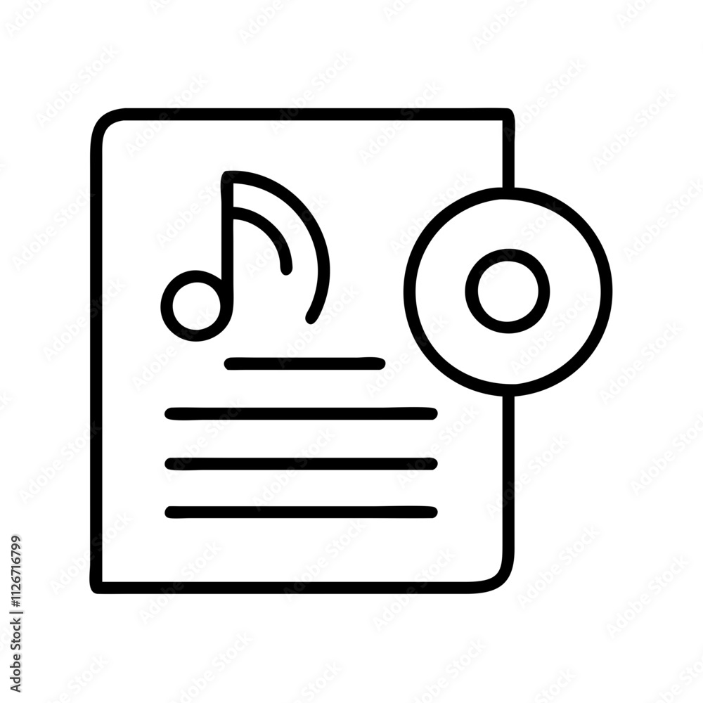 record icon, music vector icon, entertainment vector icon - black outline icon of record symbolizing music, entertainment, and musical in simple design. record icon, music vector icon, entertainment vector icon - black outline icon of record symbolizing music, entertainment, and musical in simple design.