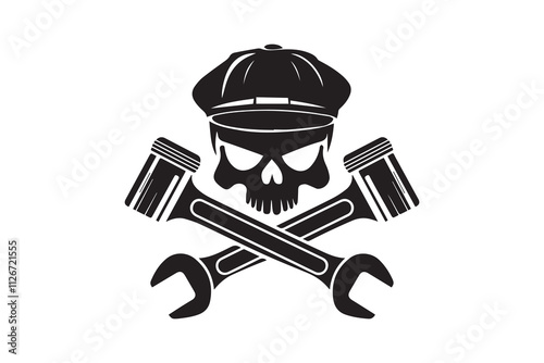 Skull of Steel The Art of Engineering vector