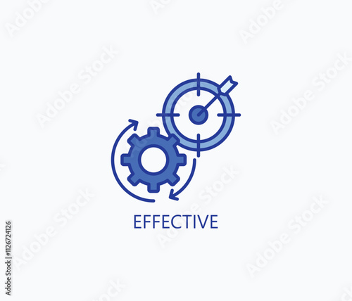 Effective vector, icon or logo sign symbol illustration 