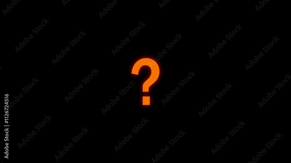 Question Mark symbol design for commercial use. Simple Illustrated Question Mark Design Template.
