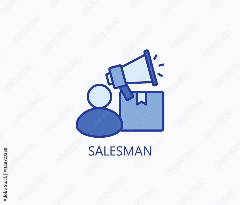 Salesman vector, icon or logo sign symbol illustration Salesman vector, icon or logo sign symbol illustration