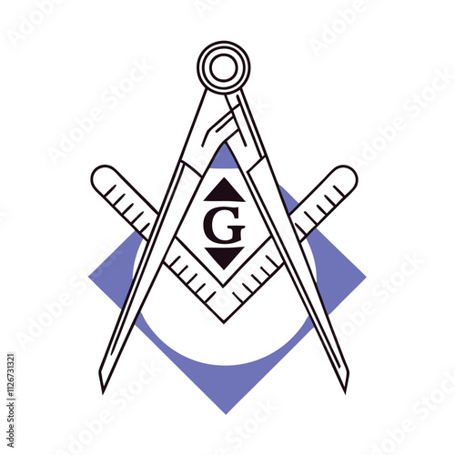 a black and white illustration of a Masonic symbol