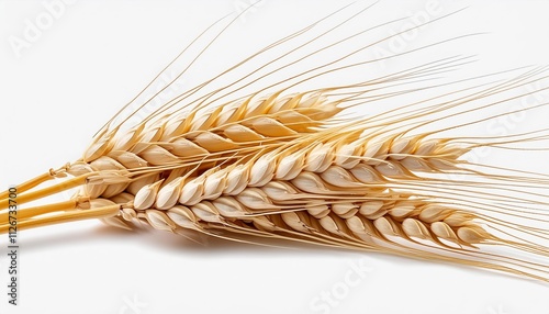 Isolated Ear of Wheat Spikelet on Transparent Background A Detailed Study of Wheat Structure and Agricultural Significance