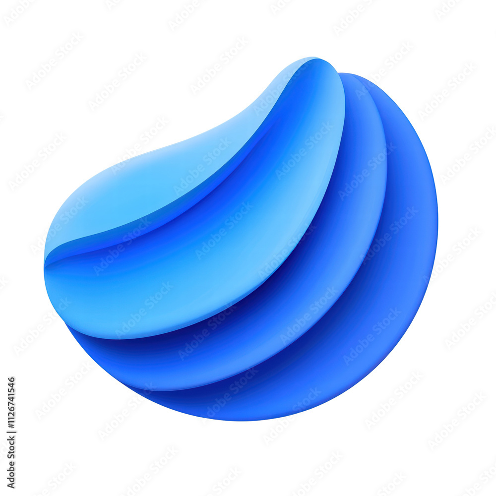Abstract blue wave design with layered curves Abstract blue wave design with layered curves