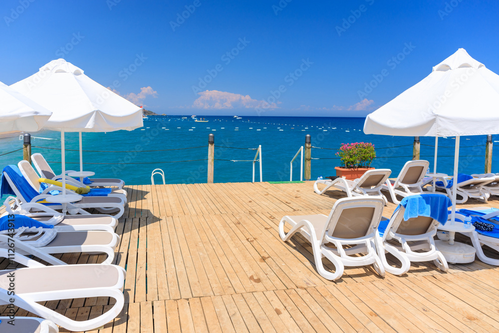 Fototapeta premium Beautiful Turkish Riviera near Tekirova. Kemer,Turkey