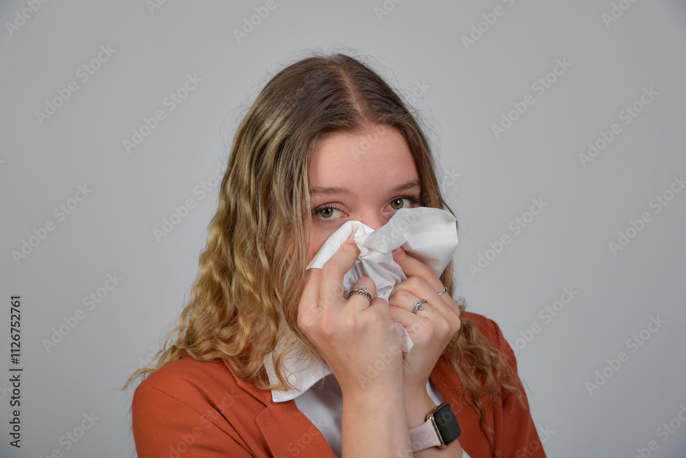 frau, nase, grippe, erkältung, krank, niesen, allergie, gewebe, taschentuch, erkrankung, ill, blow, person, allergisch, viren, gesundheit, leute, erkrankung, grippe, kind, gesicht, medizinisch, fieber frau, nase, grippe, erkältung, krank, niesen, allergie, gewebe, taschentuch, erkrankung, ill, blow, person, allergisch, viren, gesundheit, leute, erkrankung, grippe, kind, gesicht, medizinisch, fieber