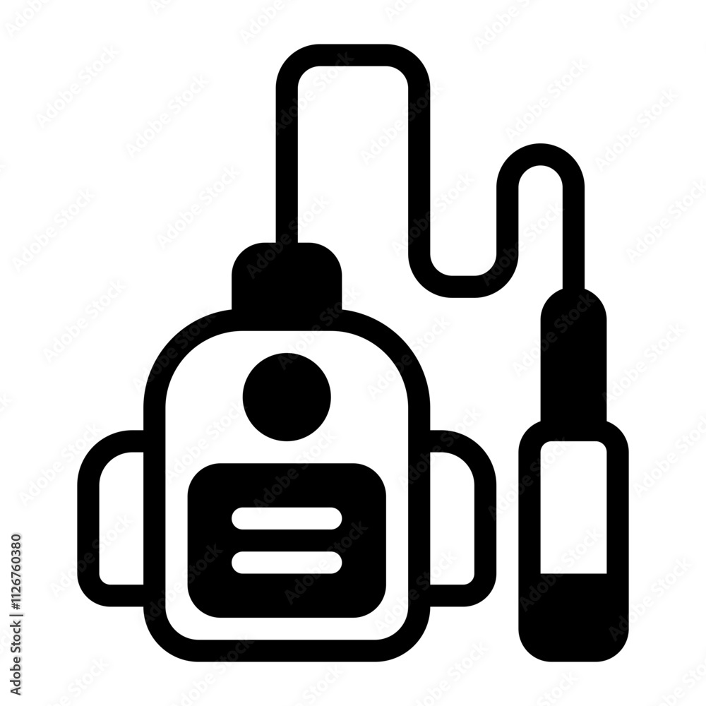 Obraz premium Vacuum glyph icon