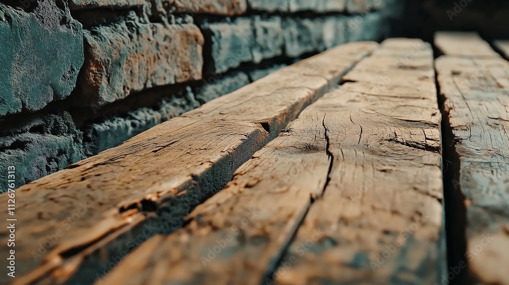 Close-Up View of Weathered Wood Planks on a Dark Background Highlighting Natural Textures and Grain Detail in a Rustic Setting Close-Up View of Weathered Wood Planks on a Dark Background Highlighting Natural Textures and Grain Detail in a Rustic Setting