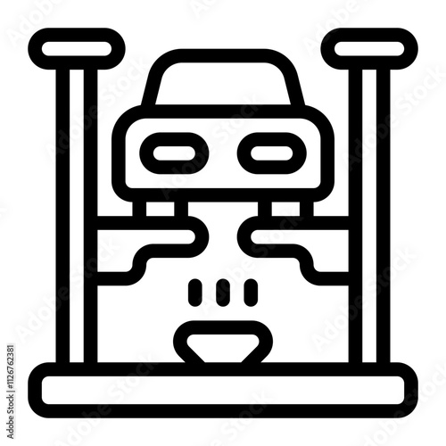Undercarriage line icon