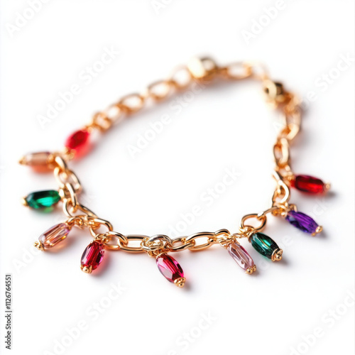 Wallpaper Mural Colorful bracelet with decorative gems and elegant design. Torontodigital.ca