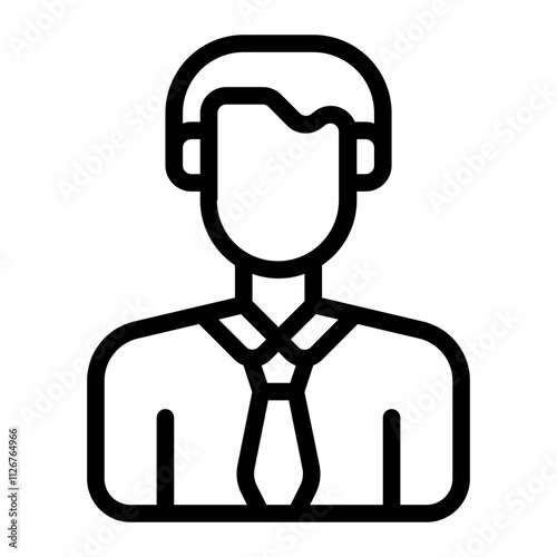 Lawyer line icon