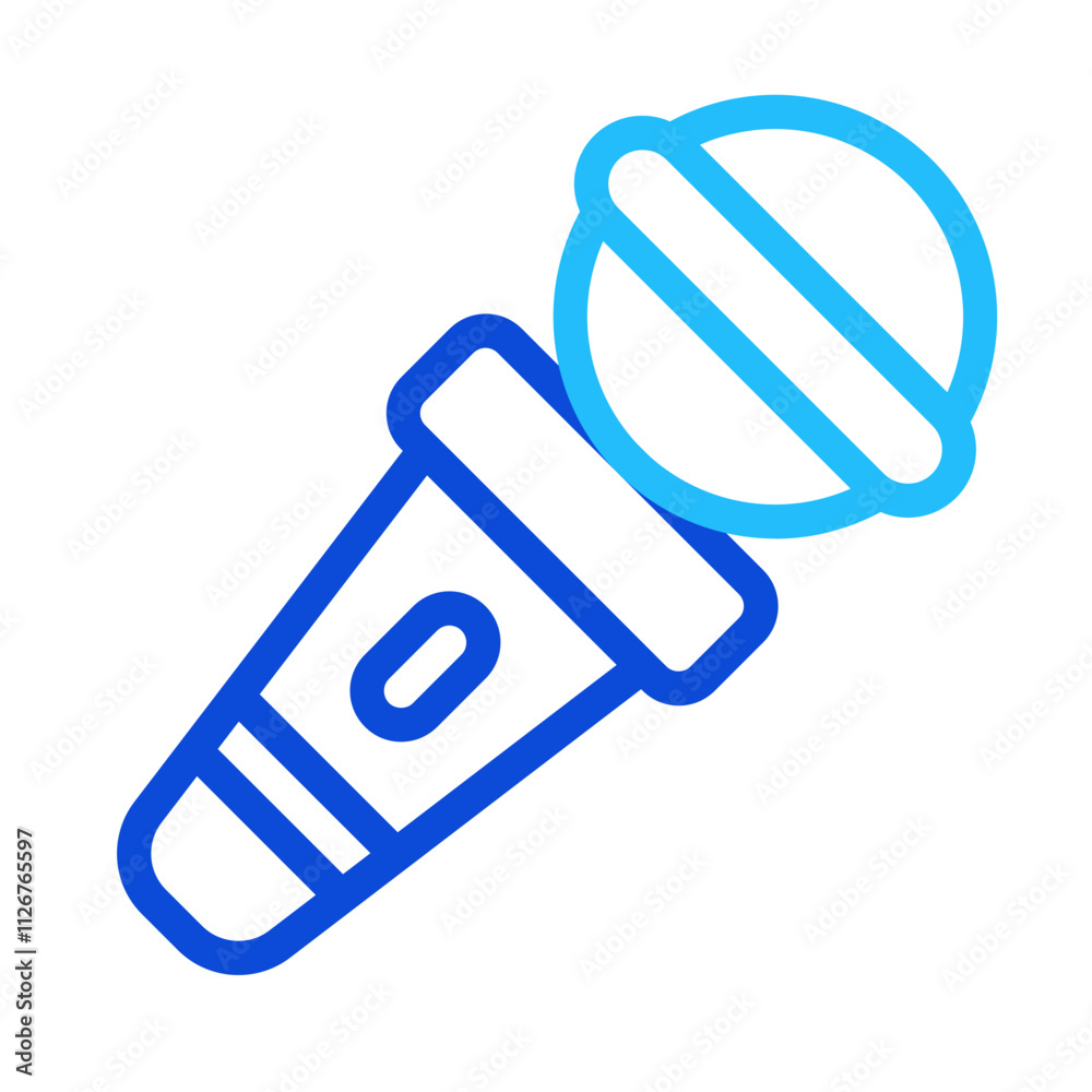 Microphone duoline icon Microphone duoline icon