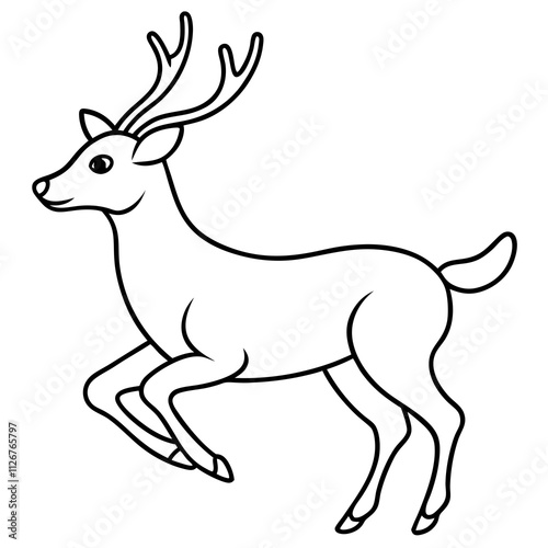 deer silhouette vector