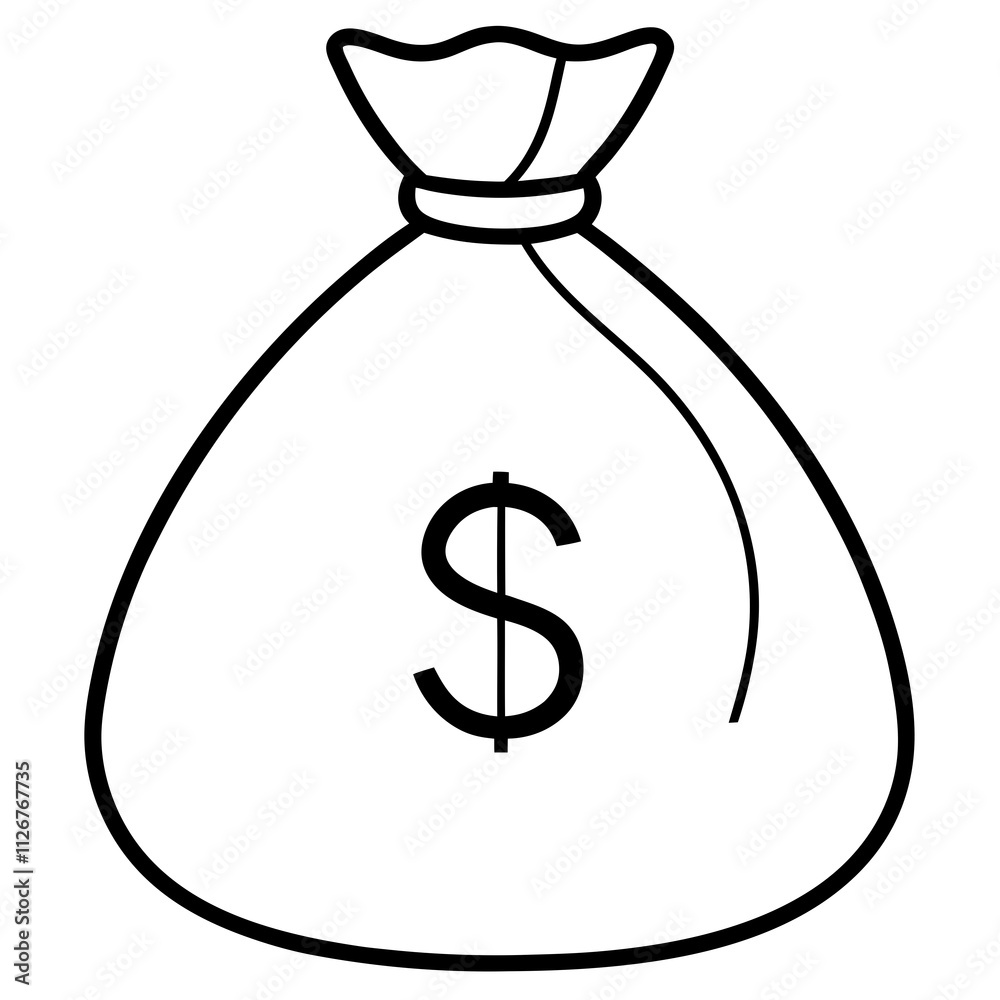 bag with money bag with money