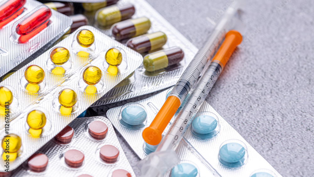 Variety of medicines and drugs.Medicine and healthcare concept.Variety of medicines and drugs.Medicine and healthcare concept.Pill for the prescription and treatment various diseases chemistry Variety of medicines and drugs.Medicine and healthcare concept.Variety of medicines and drugs.Medicine and healthcare concept.Pill for the prescription and treatment various diseases chemistry