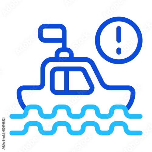 Boat duoline icon